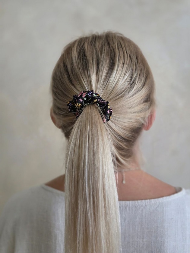gumki do włosów Gumka jedwabna, scrunchie, wild magic garden MINI