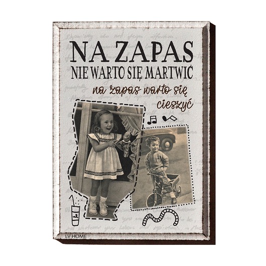 napisy dekoracyjne i tabliczki Tabliczka z przesłaniem, motywacyjna