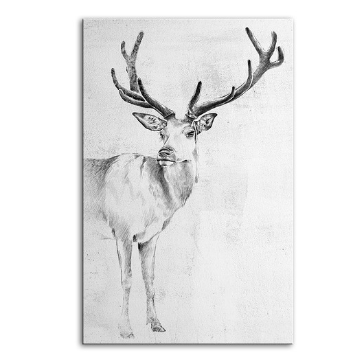 obrazy OBRAZ NA PŁÓTNIE -  Abstrakcyjny jeleń 80x120