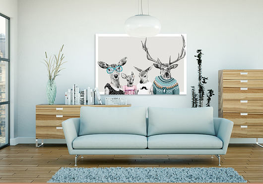 OBRAZ NA PŁÓTNIE -  120x80cm  Starszy brat LUdesign gallery