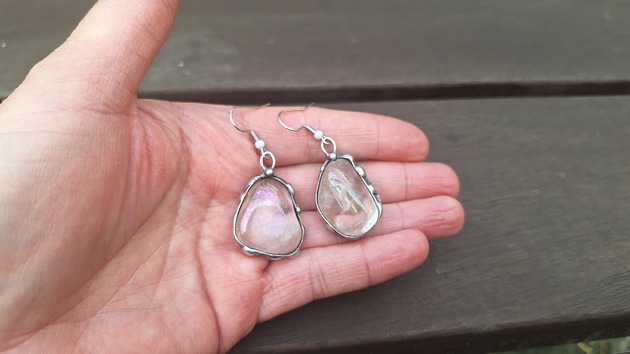 kolczyki z kamieniami Kolczyki Aury - rezerwacja