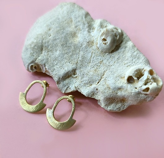 kolczyki pozłacane Kolczyki pozłacane 24K złotem