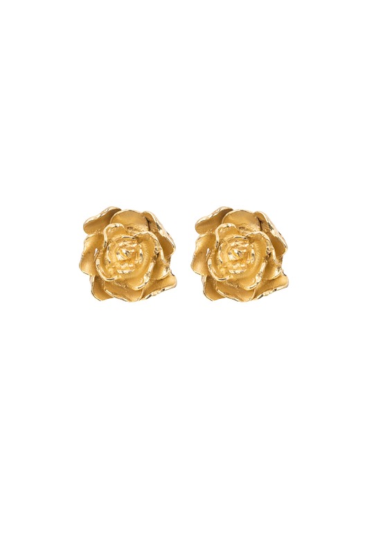 kolczyki pozłacane Kolczyki Roses in Gold