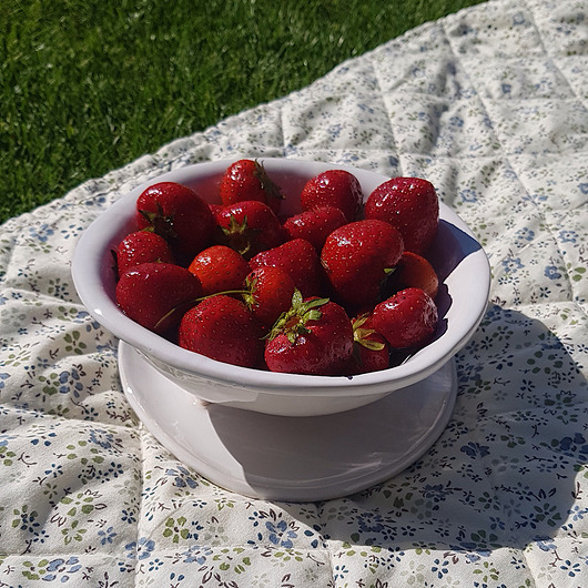 miski i misy Ceramiczna miseczka sitko na owoce, durszlak, berry bowl