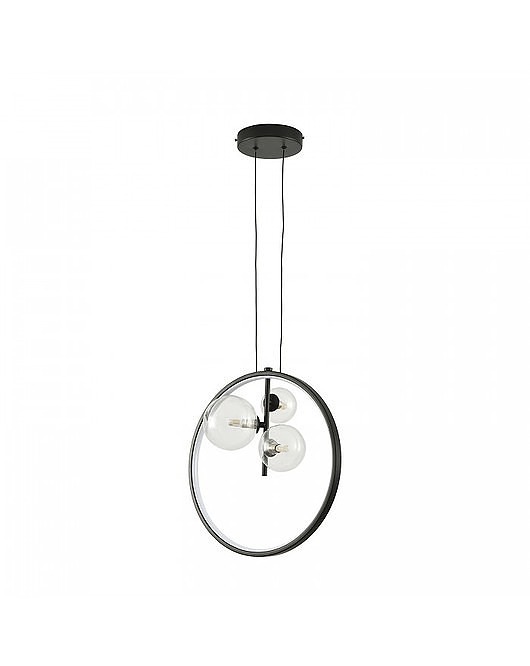 lampy wiszące Lampa Wisząca Lampa Metalowa LED Ring Czarna 40 cm