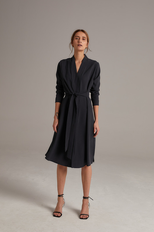 sukienki midi damskie SUKIENKA ŚREDNIEJ długości