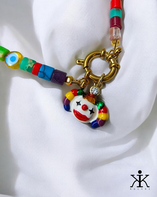 chokery Kolorowy naszyjnik Clown wyjątkowy