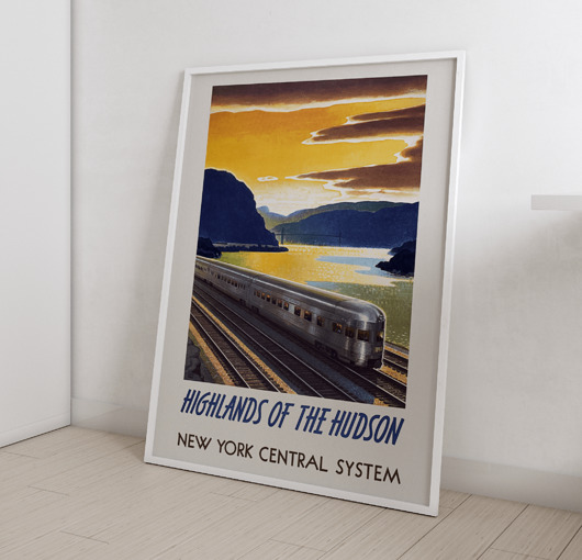 plakaty Plakat Vintage Retro Train