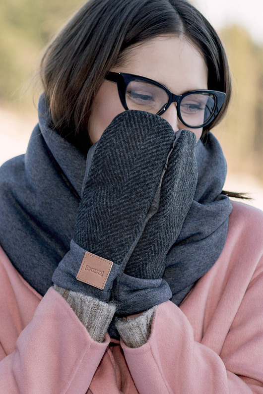 Wygodne Rękawice z WEŁNY z jednym palcem CADOaccessories