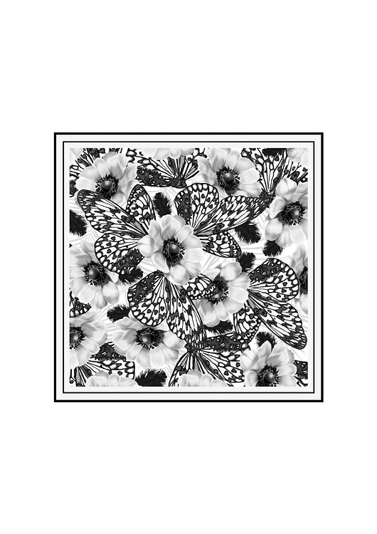 szale damskie Jedwabna chusta premium, 130cm - 130cm