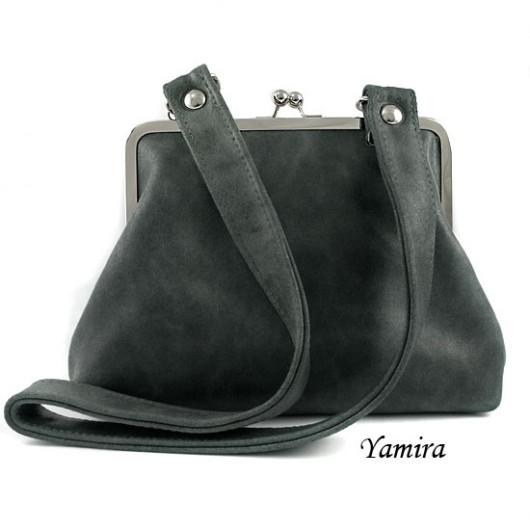 Torebka L :: classic graphite leather :: yamira