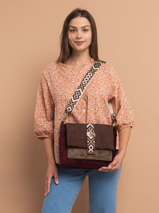 torby na ramię Torebka welurowa boho valentine