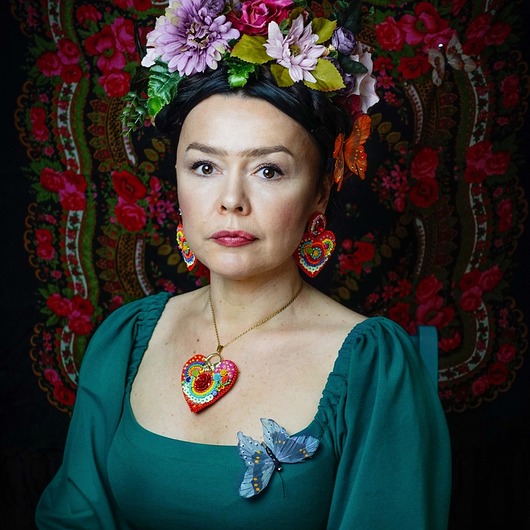 wisiory Kolekcja Frida - wisior kolorowe serce Fridy
