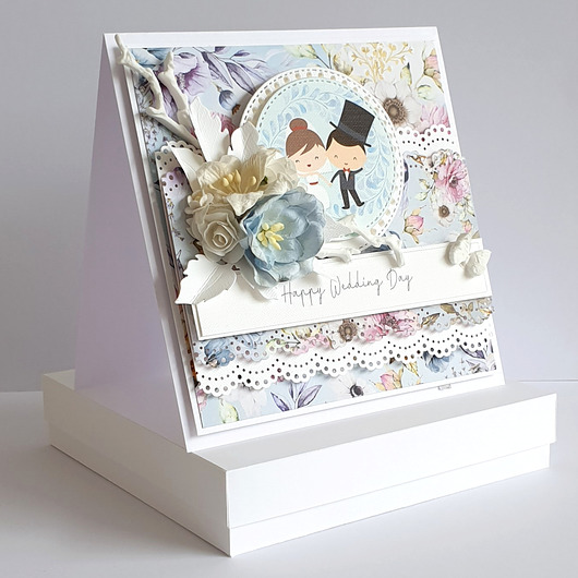 Kartka z okazji ślubu - Happy Wedding Day maagscrap
