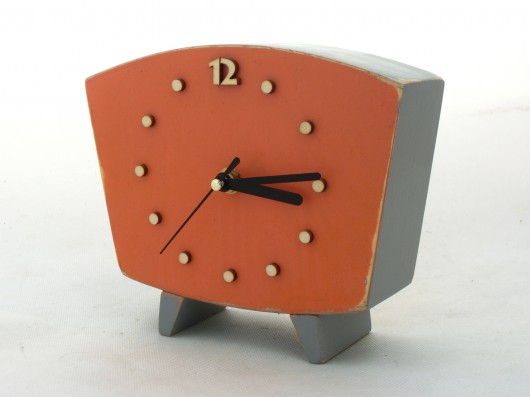 Zegarek Sixty orange   Clock Wood Studio