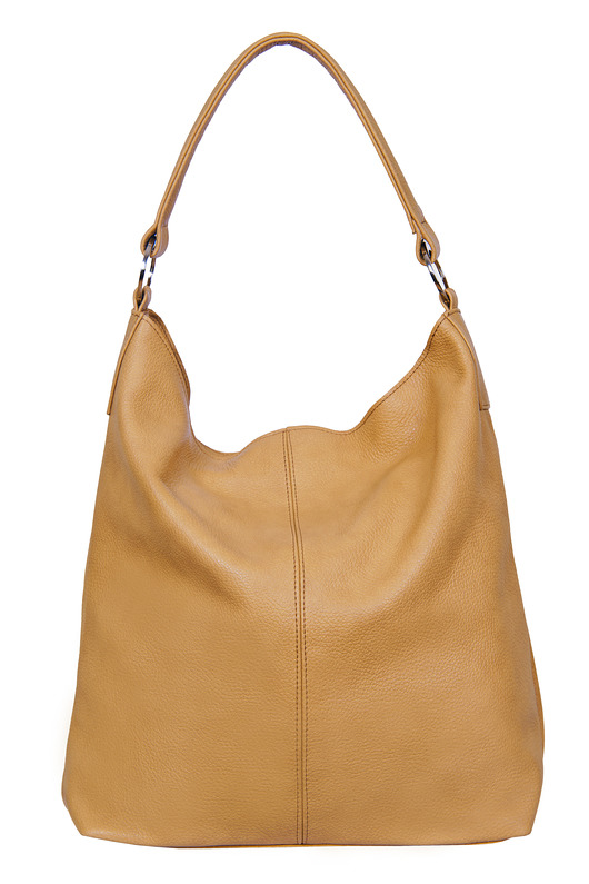 torby XXL HOBO - uniwersalna torebka skórzana - kolor CAMEL JASNY i in.