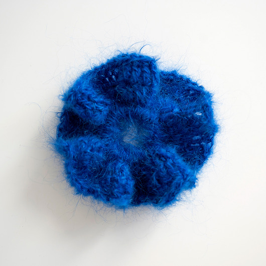 gumki do włosów Scrunchie kobalt