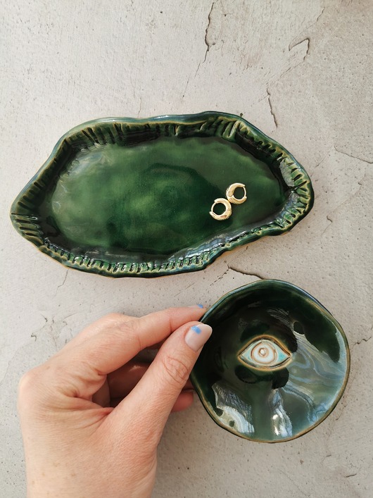 dodatki - różne Ceramiczny zestaw na biżuterię