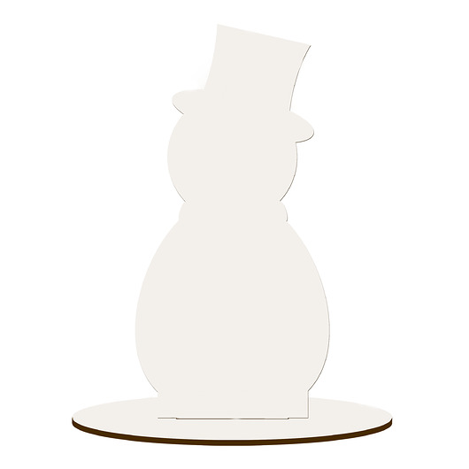 dekoracje świąteczne Figurka na Podstawce Stojąca dla Dzieci ZESTAW 10 SZTUK Bałwanek Świąteczny