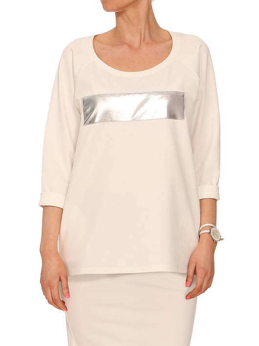 Bluza ecru YY700034_RAL9001_9006 YULIYA BABICH