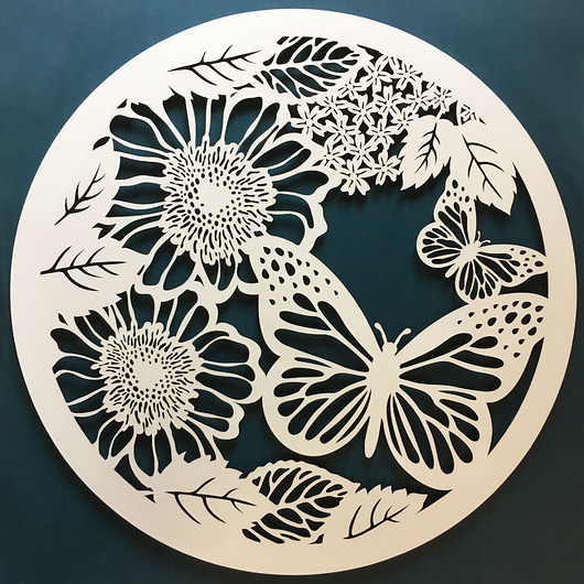 Ażurowy Obraz z Ramą SECRET GARDEN 60cm Missing Decor