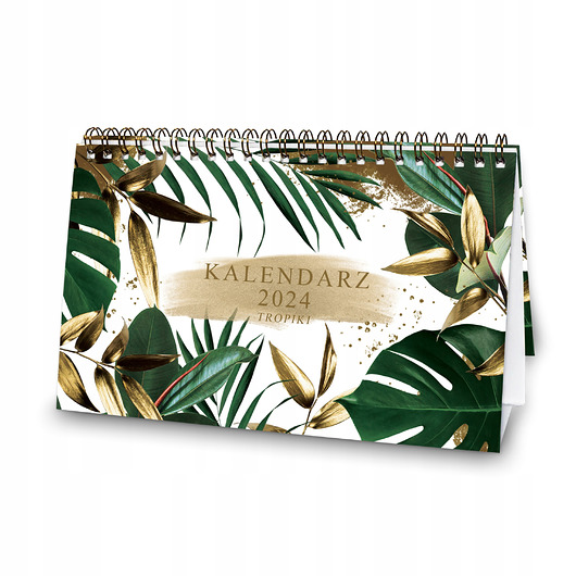 kalendarze i plannery Kalendarz biurkowy 2024 Tropiki na biurko stojący