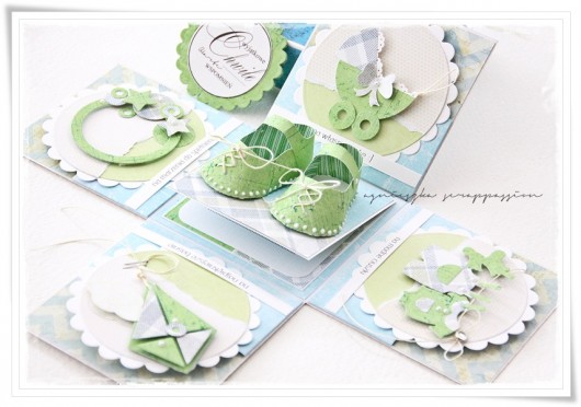 kartki scrapbooking prezent z k(L)asą ;)