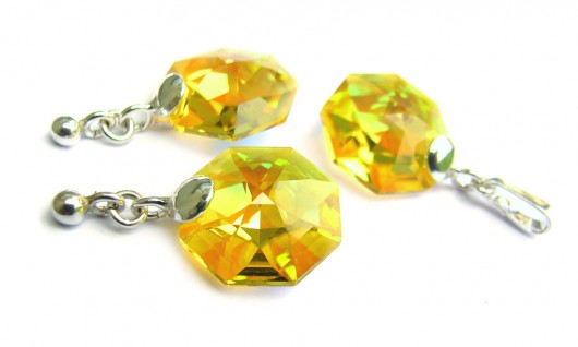 Słoneczny komplet z kryształami Swarovski Marisella