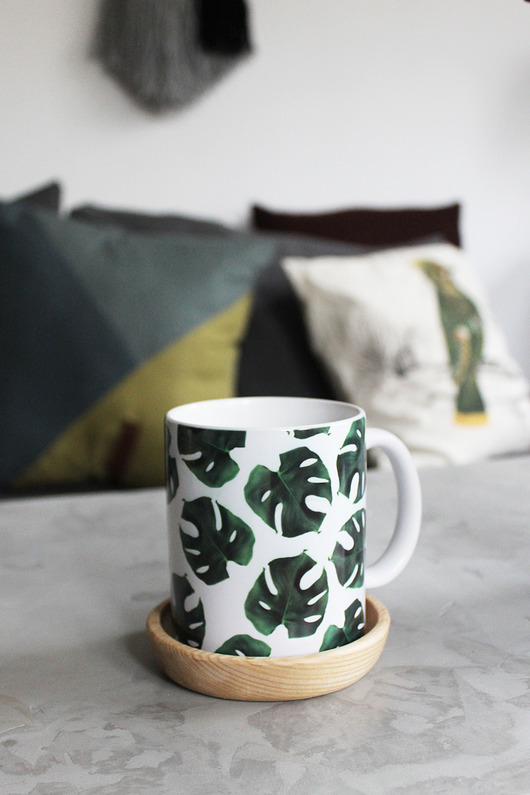 Kubek MONSTERA Lawendowy Bazar