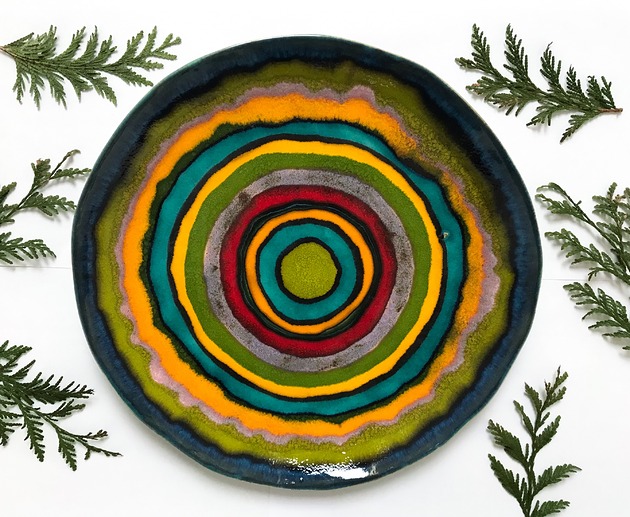 patery i talerze Energetyczna patera ceramiczna