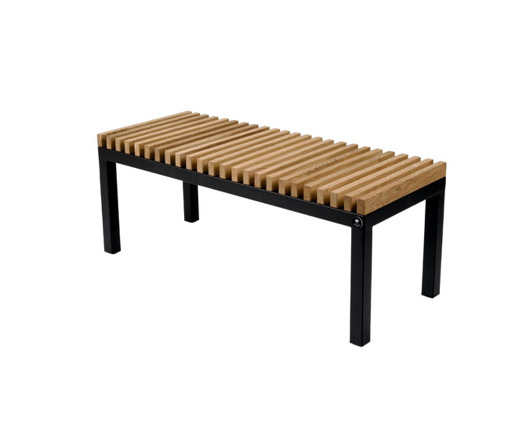 ławki Ławka Metalowa Loft Siedzisko Drewno Lite LPD-13