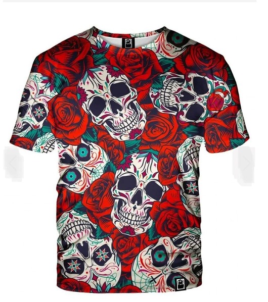 t-shirty męskie Męski T-shirt DR.CROW Skulls