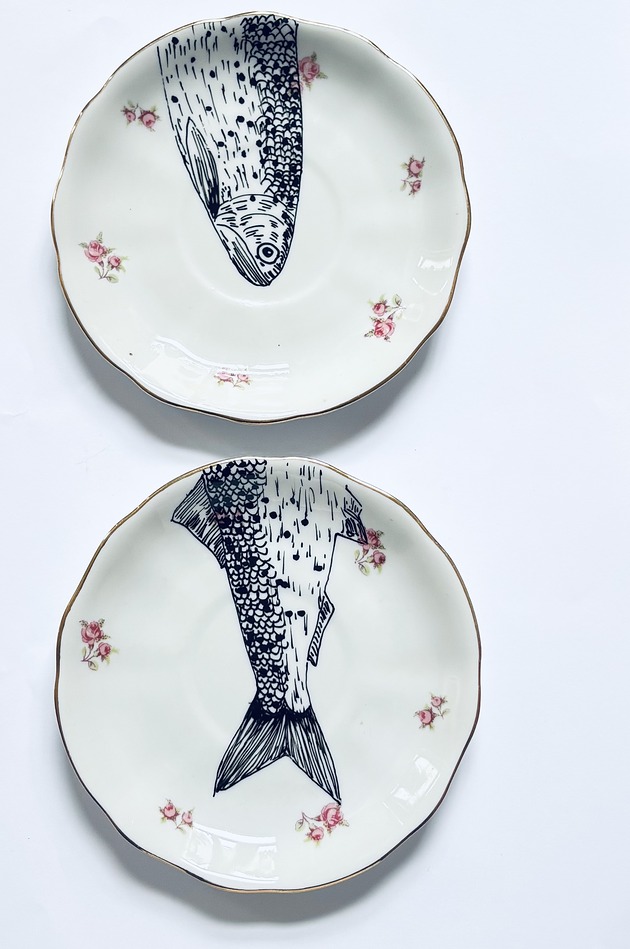 Ozdoby na ścianę Ryby puzzle