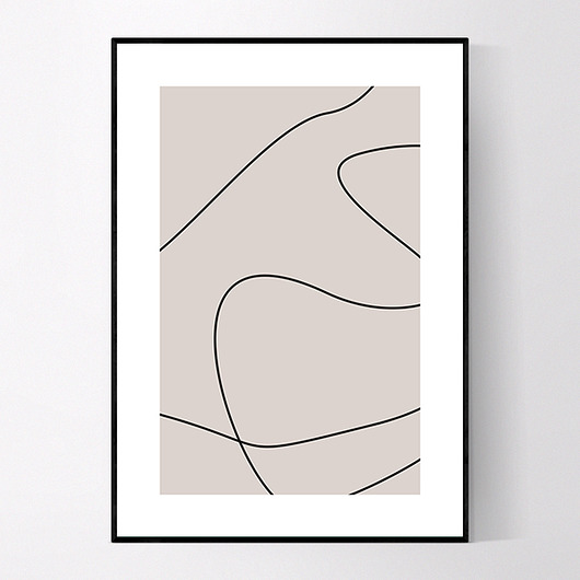 Plakat Abstrakcyjne linie no.2 MUKKO