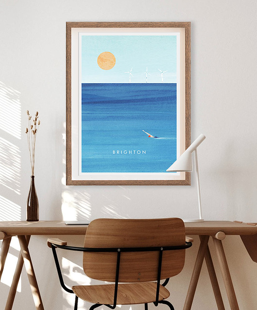 plakaty Brighton Anglia - plaża - plakat 50x70 cm