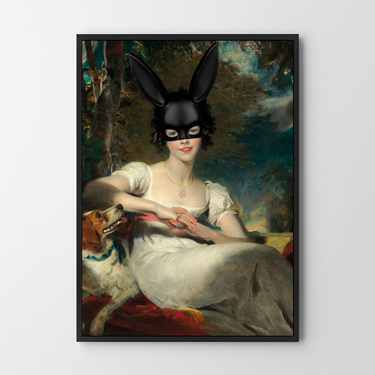 plakaty Plakat Black Bunny v2 - różne formaty