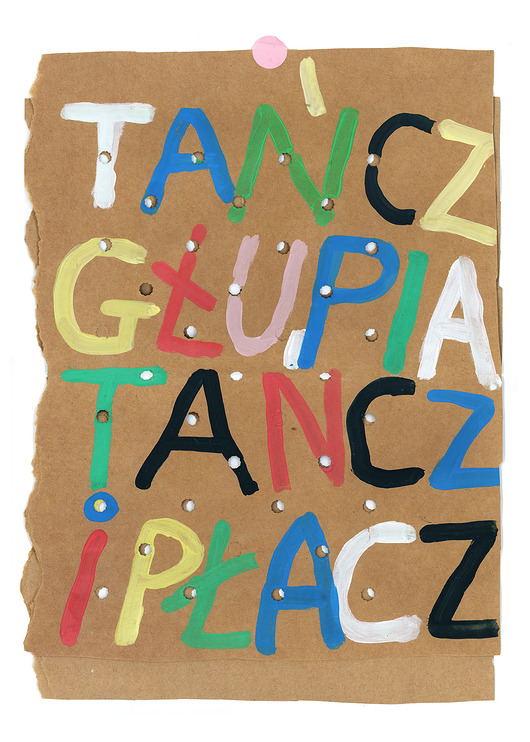 plakaty TAŃCZ GŁUPIA PŁACZ plakat typografia dla dziewczyny urodziny taniec muzyka