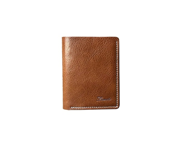 Etui na karty 021 jasno brązowy  - mini portfel Lamato