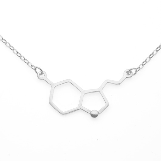 srebrne naszyjniki SEROTONINA - srebro