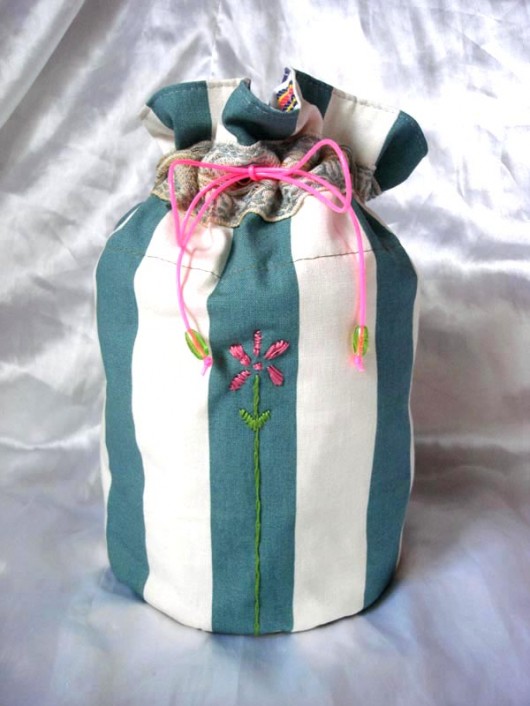 Stripe with Flower AvA