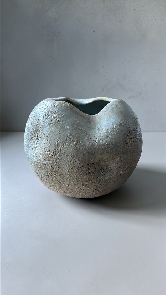 wazony Duży wazon obiekt ceramiczny kula KAMIEŃ