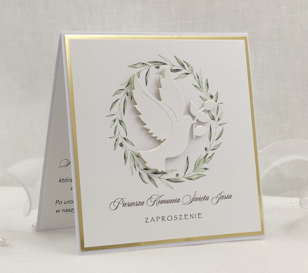 zaproszenia na komunię Zaproszenia na Komunię, wzór 38A