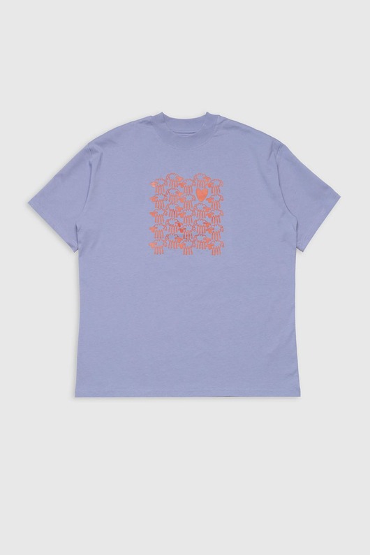 t-shirt damskie T-shirt Friendsheep  w kolorze liliowym