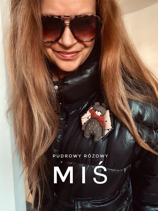 broszki Artystyczna Brosza z niesamowitym Misiem! Pop Art MIŚ