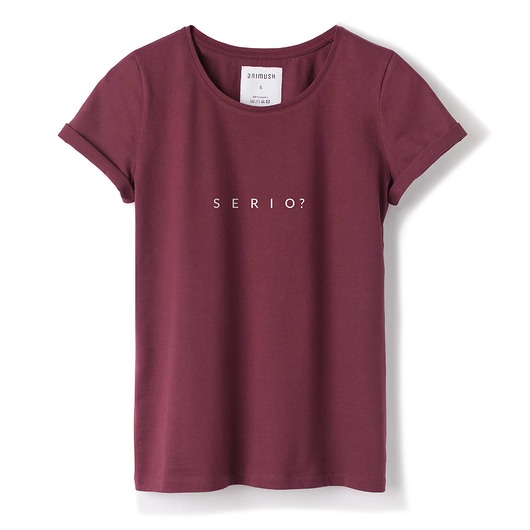 T-shirt bordowy SERIO? ANIMUSH