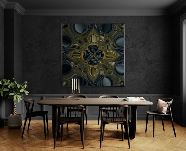 grafiki i ilustracje Liquid Symmetry #5, autorski graficzny obraz