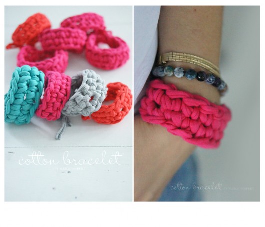 Koralowa cotton bracelet FlowerFelt Design