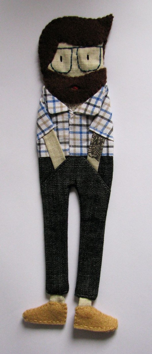 Hipster z tatuażem emelele