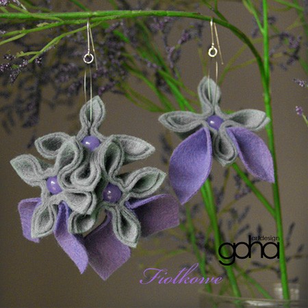 fiołkowe FlowerFelt Design
