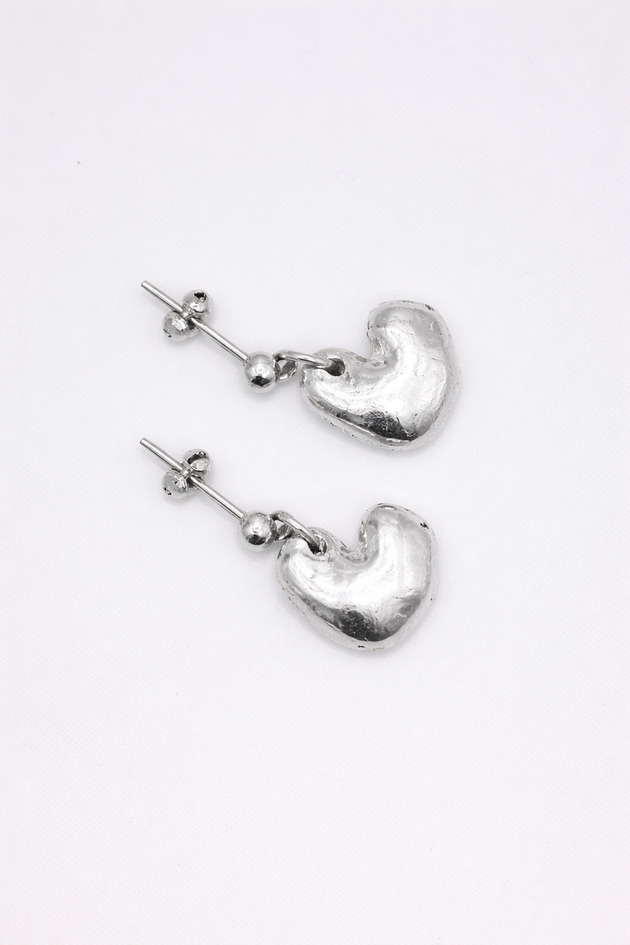 kolczyki srebrne DEAR kolczyki serce srebrne